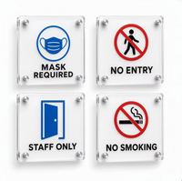 Panneau d'interdiction d'escalade personnalisé en acrylique, signalisation murale, impression UV, découpe laser, signalisation publique, vente en gros