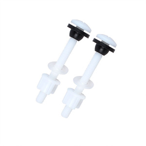Tornillos de plástico Aogele para tanque de inodoro, par de tornillos M10 POM para accesorios de asiento de inodoro - Product Image 1