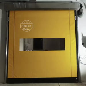 Scellage de <span class=keywords><strong>porte</strong></span> automatique en PVC à grande vitesse <span class=keywords><strong>Porte</strong></span> à fermeture à glissière à enroulement rapide Portes rapides à fermeture à glissière auto-réparatrices pour l'usine alimentaire certifiée CE - Product Image 2