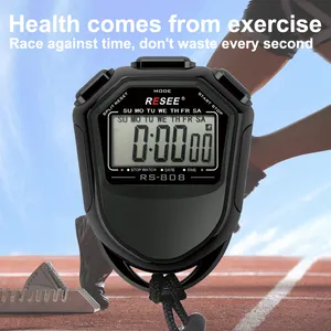 Resee Jam Tangan Senam Profesional, Arloji Stopwatch Gym dengan Stopwatch Sepeda Lebih Ringan