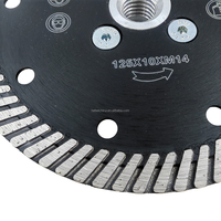 Chine prix anti-étincelles Type continu diamant disque de coupe roue M14 bride lame de scie 115 mm pour bloc de granit