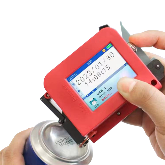 12.7mm Mini Handheld Inkjet Printer Expire Date Stamp Coding Machine for Sale Provided Hand Held Inkjet Printer TIJ Printer 0.28