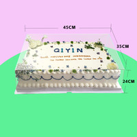 Meilleures ventes Grande boîte à gâteau transparente pour mariage
