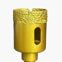 Ensemble de forets pour scie cloche à diamant brasé 6 pièces finition jaune pour carreaux de céramique verre sable marbre outil multifonctionnel forage efficace