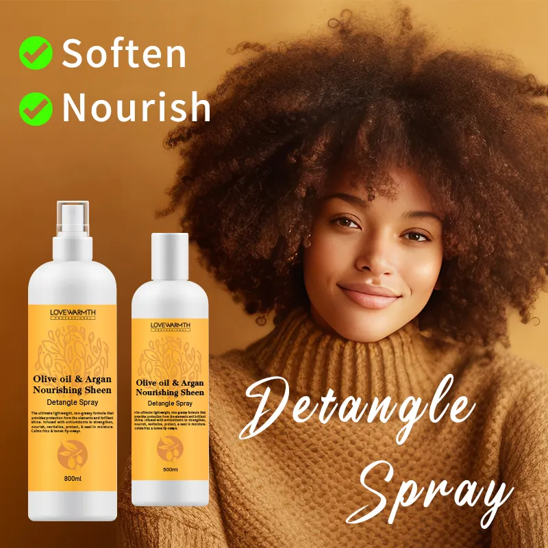 Soin des cheveux professionnel traitement hydratant cheveux démêlant Spray perruque démêlant Spray pour cheveux bouclés