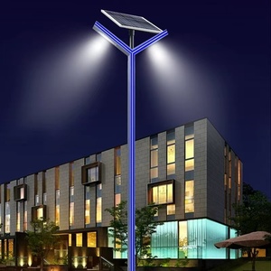 ไฟถนนพลังงานแสงอาทิตย์แบบบูรณาการเสาไฟ LED ติดผนังสำหรับภูมิทัศน์กลางแจ้ง IP65โรงงานโดยตรง - Product Image 2