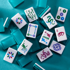 American Mahjong Set Engraved Acrylic Mahjong Tiles White Game Pieces for Casino <b>Entertainment</b> 4 Players - Product Image 3