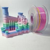 Filament PLA Soie Dégradé de Couleurs 1kg Soie Couleur PLA 1.75mm Filament PLA Dégradé de Couleurs pour Imprimante 3D