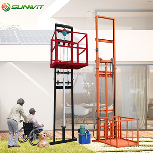 Elevador Hidráulico de Carga de 3m, 6m, 8m para Uso Industrial, Doméstico, en Garajes y Almacenes, Plataforma Elevadora Eléctrica, Elevador de Carga para el Hogar - Product Image 1
