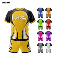 Uniformes de football américain sur mesure, vêtements de sport à manches courtes, grande taille, respirants, anti-humidité, protection UV, séchage rapide