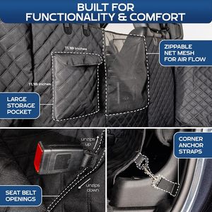 Washable Waterproof <b>Dog</b> Car Seat <b>Hammock</b> Bag for Truck - Product Image 4