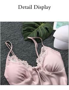 2 pezzi Set pigiama da donna in pigiama da casa in raso abito in pizzo abito da notte con scollo a V da sposa Nighty & Rob - Product Image 6