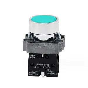 XB2 loạt XB2 BA42 chuyển đổi tạm thời 10A 600V nhựa thiết lập lại bắt đầu dừng lại trên Off push button chuyển 1No 1Nc 2NO