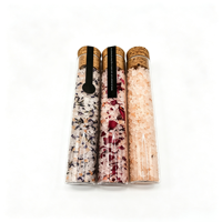 Coffret Cadeau Exfoliant Naturel OEM Sel de Bain Rose de l'Himalaya Sel de la Mer Morte Rose Lavande Jasmin Fleurs Séchées Sel de Bain Spa Relaxant