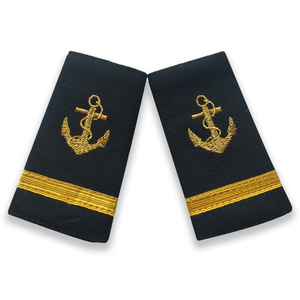 Epaulettes Suaves de Capitán Marino, Epaulettes con Ancla Marina, Uniformes Personalizables, Epaulettes con Cinta India - Product Image 3