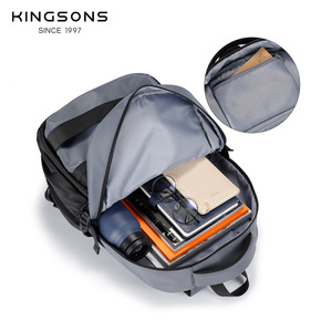 Kingsons <b>Student</b> <b>Backpack</b> 15 Inches Color Blocking Design For Everyday Use - Product Image 4