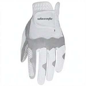 Guantes de golf de tela para mujer PGM, un par de guantes para exteriores con cierre de gancho y bucle antideslizantes y transpirables para mano izquierda - Product Image 2