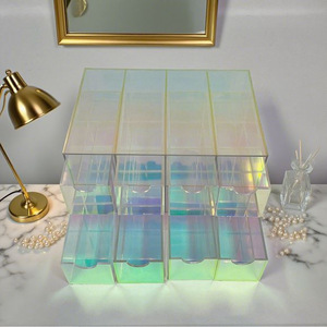 <b>Acrylic</b> <b>Storage</b> Box Desktop Drawer Style Transparent Cosmetic Organizer Multi Compartment With Drawers For Makeup Jewelry - Product Image 1