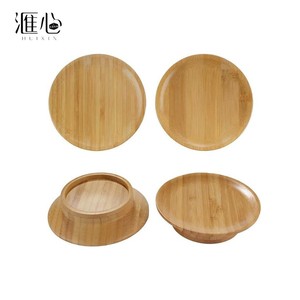 Couvre-verre à vin réutilisable en bambou HUIXIN, couvercle en bois pour verre à vin et planche à découper avec fonction de dessous de verre - Product Image 1