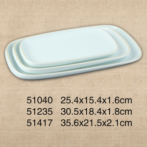 أطباق عشاء مسطحة مستديرة من الميلامين بسعر رخيص للمطاعم والفنادق - Product Image 3