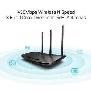 Router WiFi <span class=keywords><strong>TP</strong></span>-<span class=keywords><strong>Link</strong></span> <span class=keywords><strong>TL</strong></span>-<span class=keywords><strong>WR940N</strong></span> de Segunda Mano, 4 N450, <span class=keywords><strong>450Mbps</strong></span>, 2.4G, 3 Antenas, Puertos RJ45 para Oficina en Casa - Product Image 3