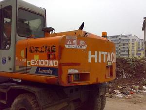 Hitachi-excavadora de ruedas ex100, usada, Japón, ex100 ex100wd - Product Image 5