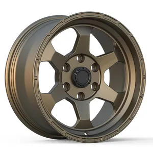 Wheel Rim Dark Bronze 0 Offset Offroad Alloy Aluminium Alloy 5 Holes or Customized 17x8.5 6x139.7 35mm 8 Spoke Alpha 3 Years