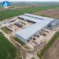Kit de construction de hangar agricole préfabriqué en acier à grande portée pour entrepôt de stockage