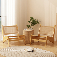 Fauteuils en rotin tressé et bambou, style nordique, mobilier de luxe moderne, fauteuil d'appoint, canapé de salon, chaise de détente pour la maison
