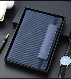 Promotion September Versatile Hardcover Leather Bound <b>A5</b> <b>Notepad</b> Office Reusable Notebook with Custom Logo and Pen Strap - Product Image 3