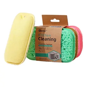 Double-sided Dish washing sponge wipe kitchen cleaning stain removal block brushing dishes and pots and pans magic eraser
