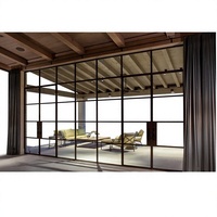 Maßgefertigtes Stahlfenster-Set Moderner Stahlrahmen Glas-Trennwand Foshan Fabrik Direkt OEM
