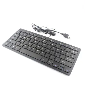 custom azerty russian arabic spanish slim keyboard wired usb port 78 keys