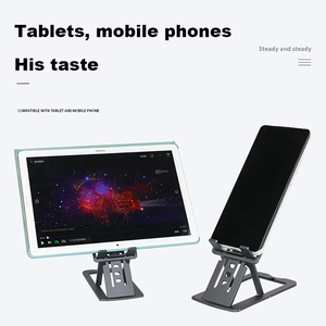 Nuevo soporte de Metal Universal de aleación de aluminio soporte para teléfono móvil ultrafino de lujo <span class=keywords><strong>Mini</strong></span> plegable para iPhone para soporte de teléfono Samsung - Product Image 2