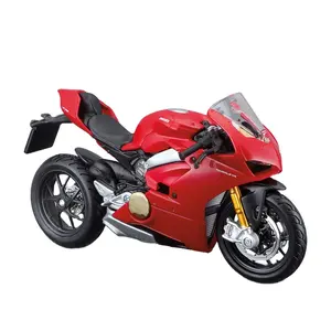 Maisto 1:18 Ducati PanigaleV4ライセンスモーターサイクルKawasaki Ducati Streetcar家具記事ギフトおもちゃ卸売スポーツ