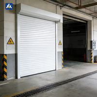 Porte à enroulement en alliage d'aluminium à haute résistance, facile à installer, pour les entrepôts et les installations de stockage