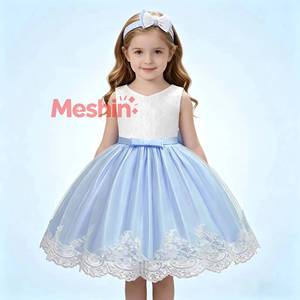 Vestido de Tutú para Bebé o Niña Pequeña, con Bordado, para Fiesta, Boda, Comunión, Bautizo, en Oferta - Product Image 1