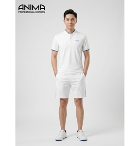 เสื้อโปโลผู้ชายผ้าโพลีเอสเตอร์รีไซเคิล S Cafe ขายดี แห้งเร็ว ระบายอากาศได้ดี ป้องกันกลิ่น รับสั่งทำเสื้อกอล์ฟ ไซส์ S ถึง 3XL - Product Image 1