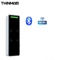 Lecteur de cartes RFID WiFi intelligent étanche IP65 en alliage d'aluminium Thinmoo pour contrôle d'accès extérieur 13,56 MHz 0-3 m avec application smartphone