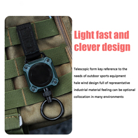 Porte-clés extérieur XXH-P012 rétractable magnétiquement robuste et facile à tirer avec sangle tressée velcro et porte-clés à dégagement rapide