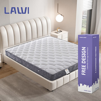 Matelas de lit d'hôtel en mousse à mémoire de forme gel, tissu tricoté de haute qualité LAWI, dernières conceptions, confortable et à prix abordable