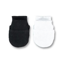 Mitaines en coton biologique essentielles pour nouveau-né, accessoires thermiques et anti-rayures, côtelettes pour bébés