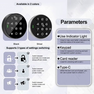 Ngăn kéo kỹ thuật số Keyless Ổ Khóa điện tử phòng tập thể dục tủ khóa Thông tư kết hợp NFC RFID tủ an toàn số khóa Tủ thông minh - Product Image 5