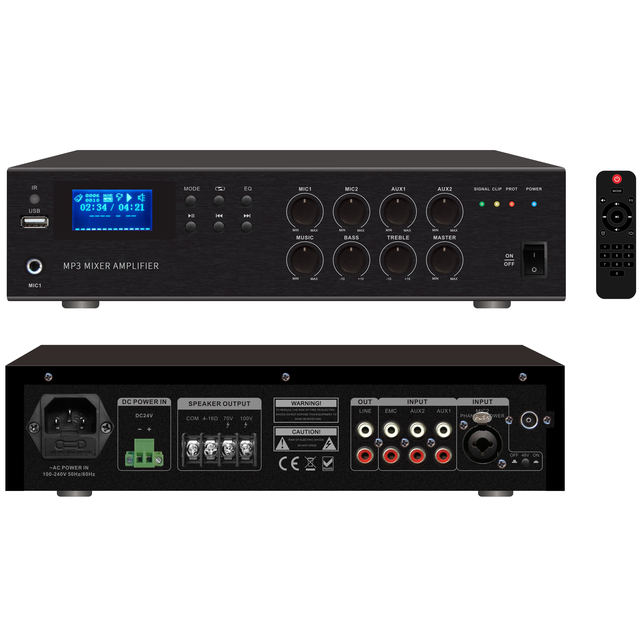 FYB OEM 60W 120W Karaoke Tabletop Build in MP3/SD/FM/Bluetooth/ECHO Bluetooth Mixer Amplifier Power Amplifier