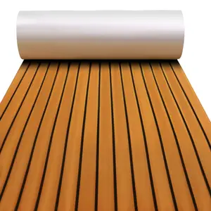 Novo Design Iate EVA Espuma Barco Piso Faux Teak Flooring Decking Folha Anti Slip Marine Mat