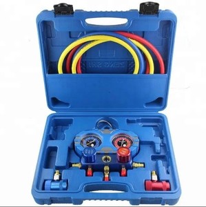 ชุดเกจวัดความดันสารทำความเย็นแบบใหม่ รุ่น MST-R1234YF ตัววาล์วทำจากอะลูมิเนียม  โซลูชั่นที่ดีที่สุดสำหรับความต้องการของรถของคุณ - Product Image 1