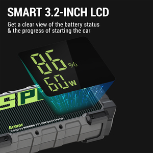 YESPER 갑옷 저렴한 가격 3000A 피크 전류 휴대용 자동차 부스터 점프 스타터 20000mAh 리튬 배터리 오토바이 - Product Image 4