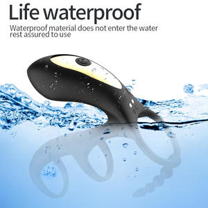 10 Frequentie Draadloze Afstandsbediening Mannelijke Masturbatie Vibrator Drie-Sectie Sperma Vergrendeling Ring Speelgoed Voor Mannen - Product Image 6