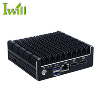 Mini PC de precio razonable con caja de metal de aluminio J3160 2 * USB3.0 2HD 4LAN compatible con tipos de enchufe Msata disponibles AU US EU