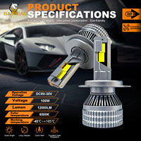 BB1848 Lampe LED de voiture H1 H4 H7 H11 9005 9006 Lumière blanche directe Phare LED automobile Prix usine pour système d'éclairage automobile